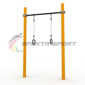 Купить Турник классический для занятий Воркаут с кольцами SP WRK-07 + Rings_76mm в Островное 